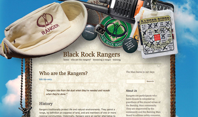 Burning Man Black Rock Rangers Website